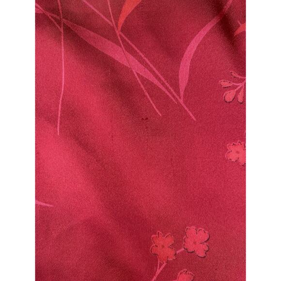 Victoria’s Secret Womens Size Small Satin Pajama Set Tank & Pants Red Print - Picture 9 of 11